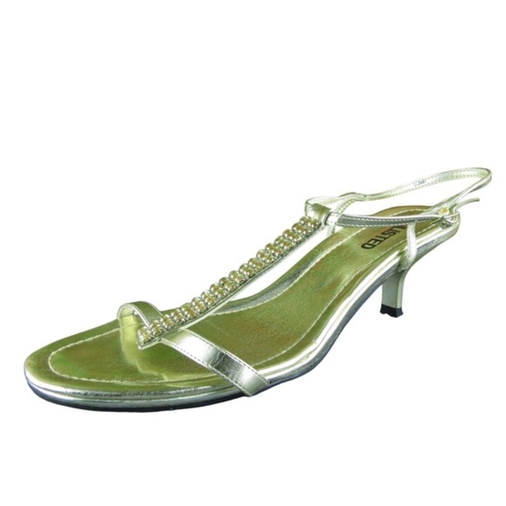 Kenneth Cole Unlisted Kind Of Women Gladiator Sandal Shoes Sz 9.5 Gold Synthetic